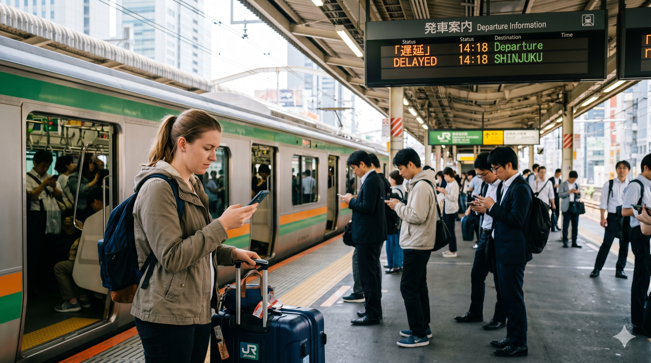 Tren retrasado o cancelado en Japón 2026: qué hacer (certificado de retraso, reembolsos y apps)