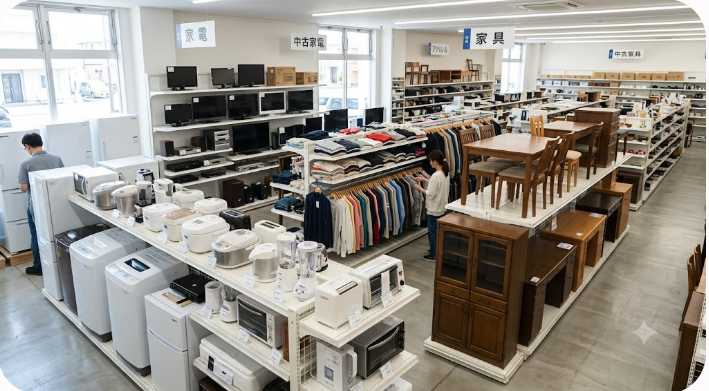 Segunda mano en Japón (2026): guía de Mercari, 2nd STREET, Hard Off y Jimoty