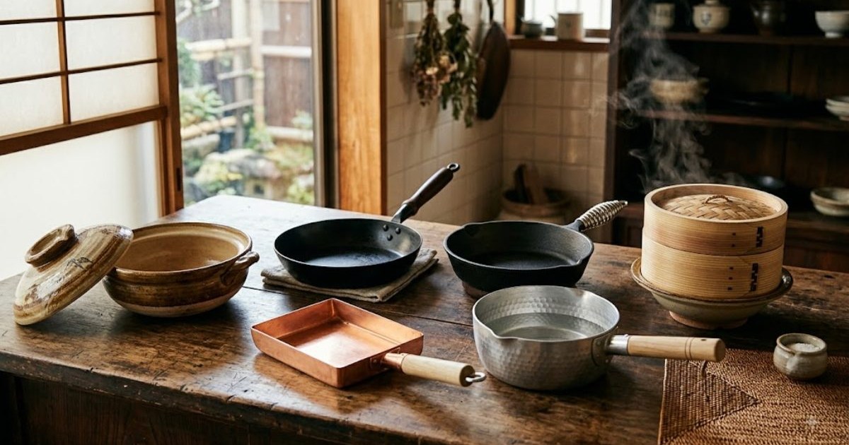 Los mejores utensilios de cocina japoneses 2026: 10 piezas que merece la pena importar (donabe, sartenes de hierro, seiro y más)