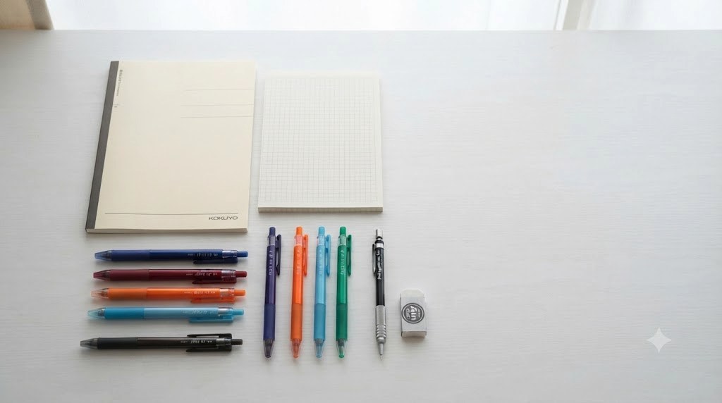 Mejor papelería japonesa 2026: 5 productos que compensan el envío (bolígrafos, portaminas y cuadernos)